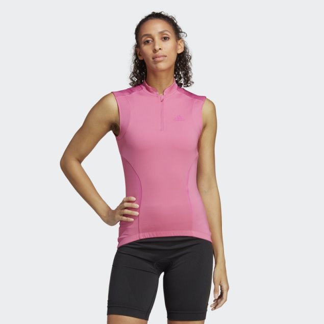 Adidas Fucsia La Camiseta Sin Mangas De Ciclismo