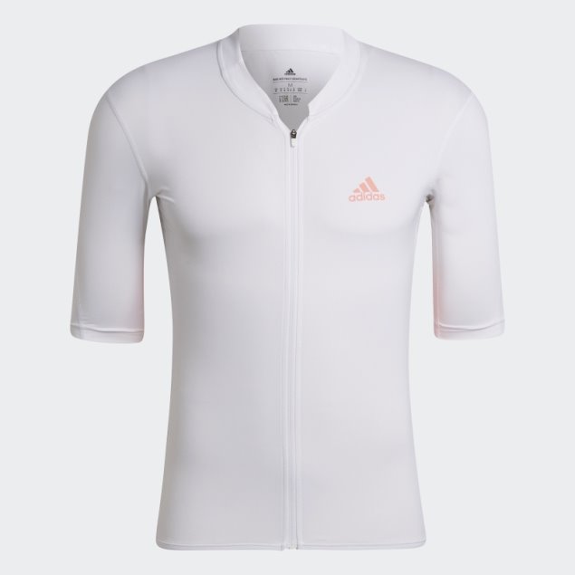 El Maillot Ciclista Manga Corta Adidas Blanco
