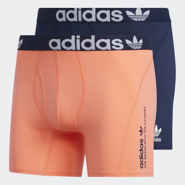 Calzoncillos Boxer Adidas Trefoil 2 Pares Coral