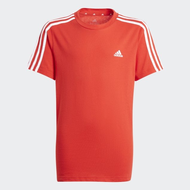 Camiseta Adidas Essentials 3-Stripes Fashion Rojo