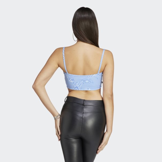 Sujetador Con Estampado De Mármol Cielo Adidas