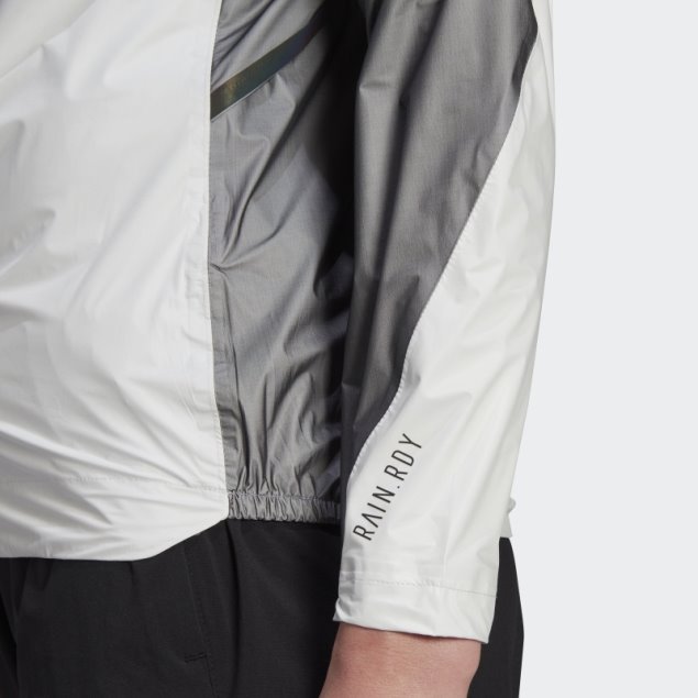Blanco Adidas Terrex Agravic Chaqueta Impermeable De Tres Capas Pro