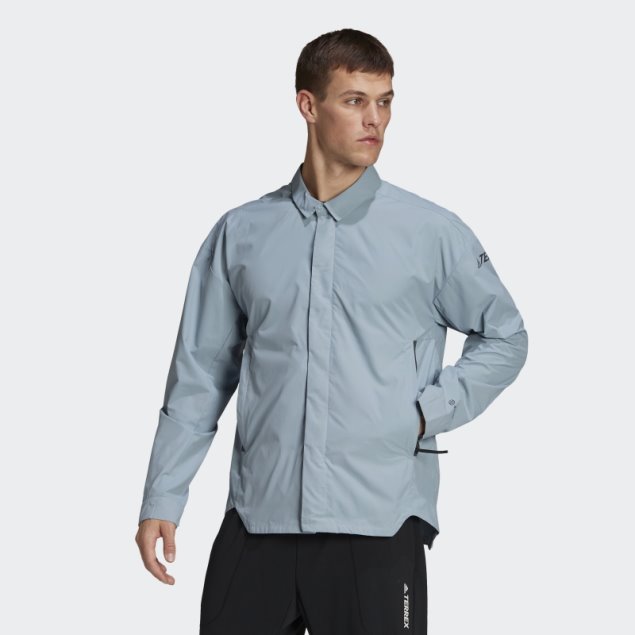 Sobrecamisa Adidas Terrex Ct Myshelter Wind.rdy Gris