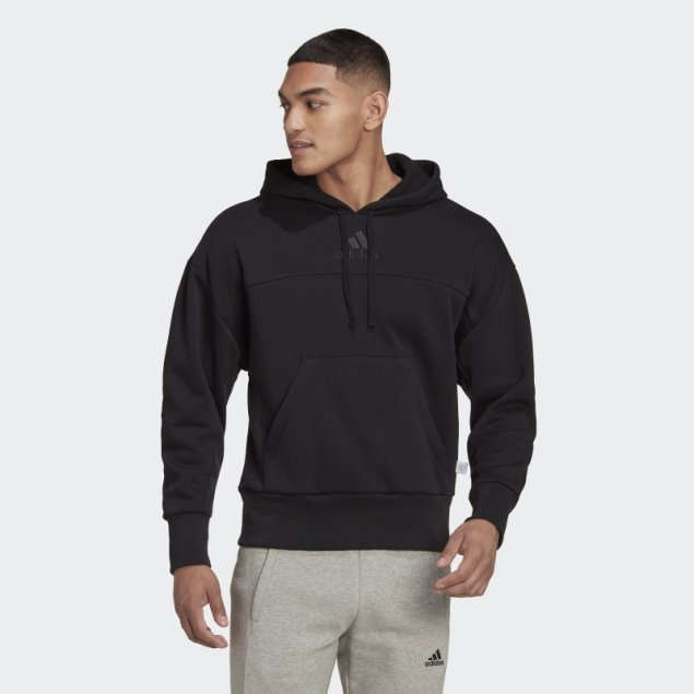 Sudadera Con Capucha Negra Studio Lounge Adidas