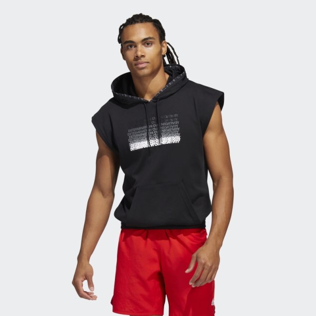 Sudadera Con Capucha Negra Donovan Mitchell Adidas