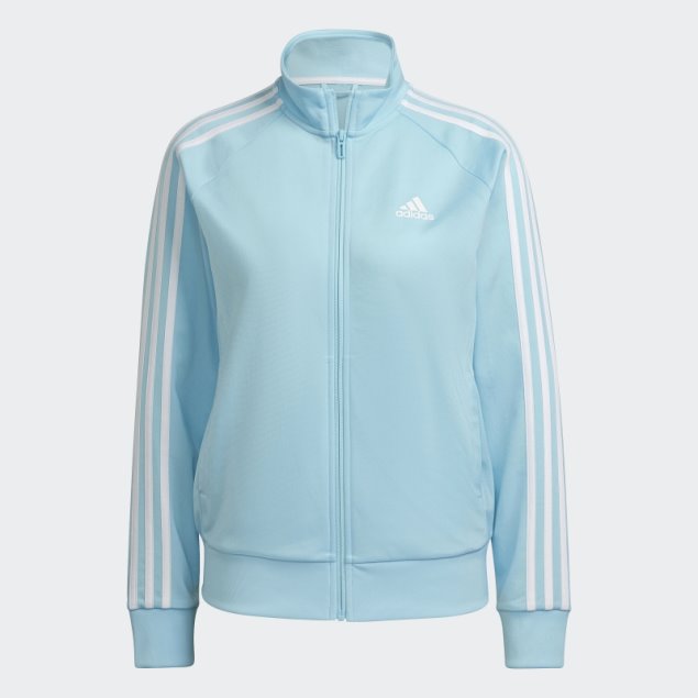 Adidas Chaqueta De Chándal Azul Primegreen Essentials Warm-up Slim Con 3 Rayas