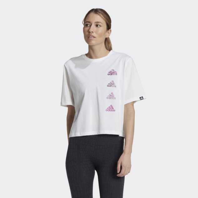 Camiseta Corta De Entrenamiento Aeroready Blanca Adidas