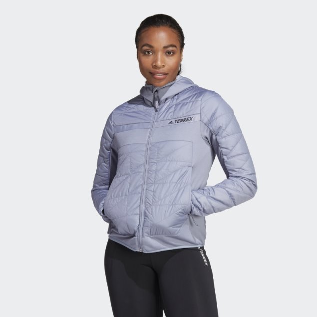 Adidas Terrex Multi Primegreen Hybrid Insulated Chaqueta Plata Violeta