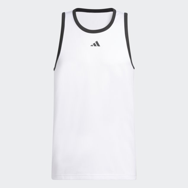 Blanco Adidas Legends Basketball 3-stripes Tank Top Fashion