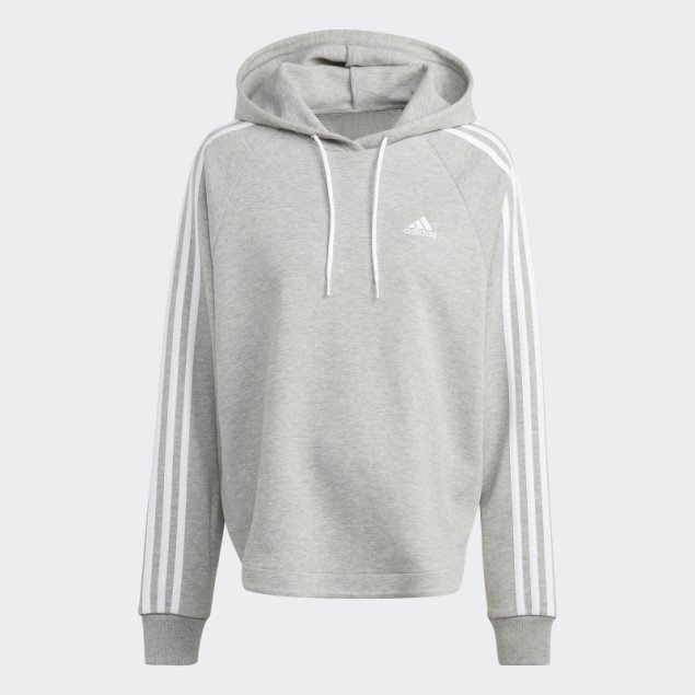 Sudadera Premamá Con Capucha Adidas Gris Medio