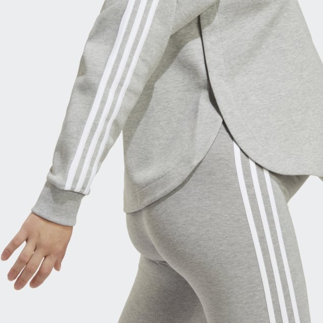 Sudadera Premamá Con Capucha Adidas Gris Medio