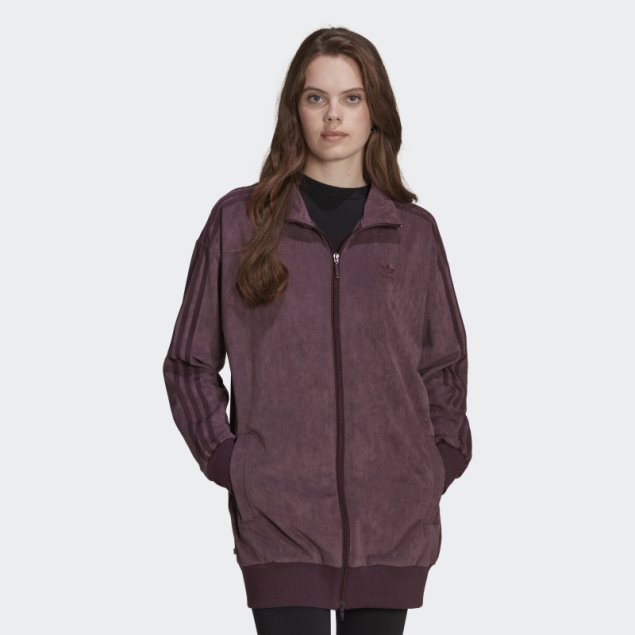 Chaqueta De Chándal Adicolor Classics Suede Burdeos Adidas