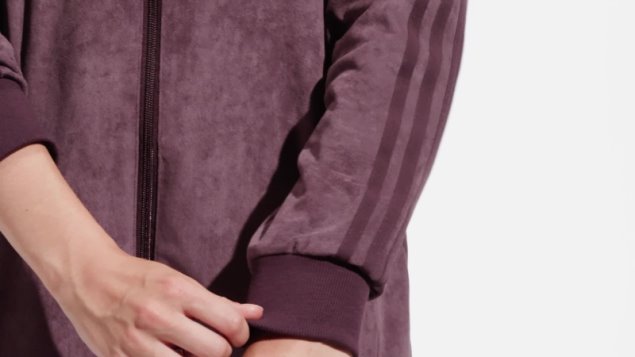 Chaqueta De Chándal Adicolor Classics Suede Burdeos Adidas