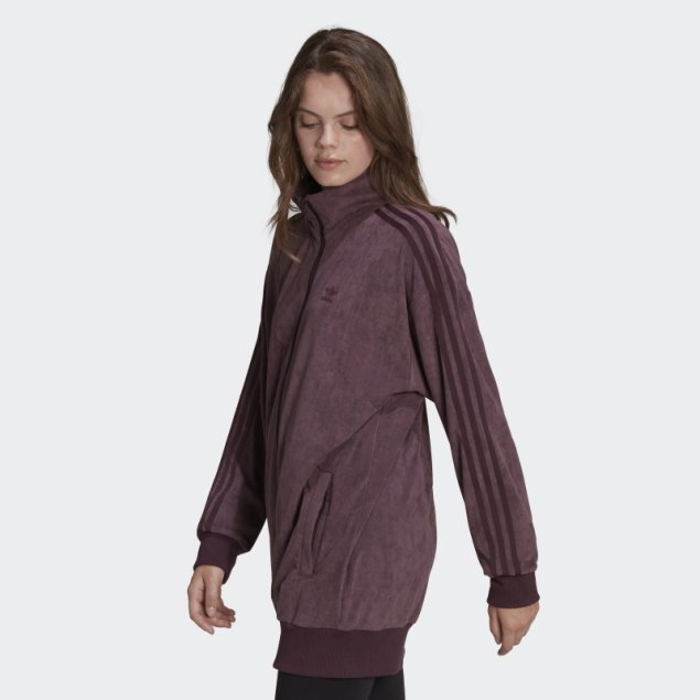 Chaqueta De Chándal Adicolor Classics Suede Burdeos Adidas