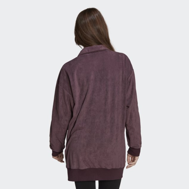 Chaqueta De Chándal Adicolor Classics Suede Burdeos Adidas