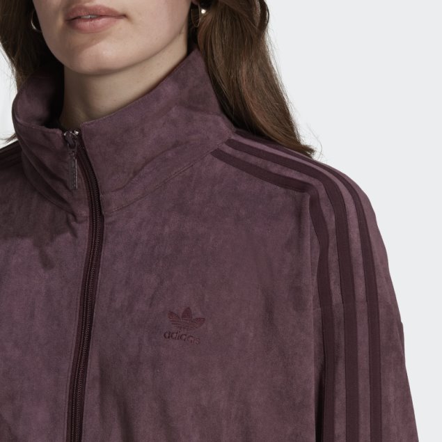 Chaqueta De Chándal Adicolor Classics Suede Burdeos Adidas