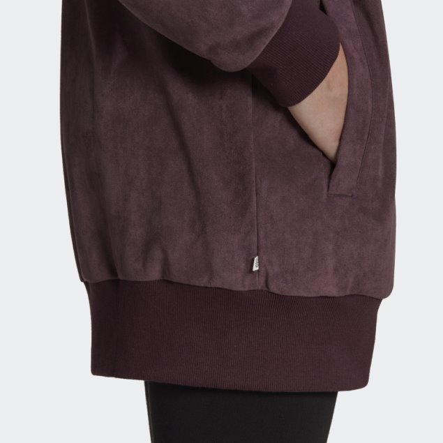 Chaqueta De Chándal Adicolor Classics Suede Burdeos Adidas