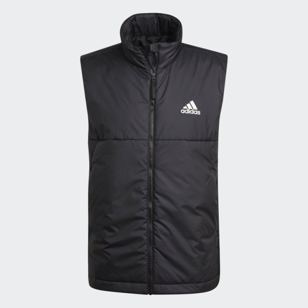 Chaleco Negro Con Aislamiento De 3 Rayas Adidas