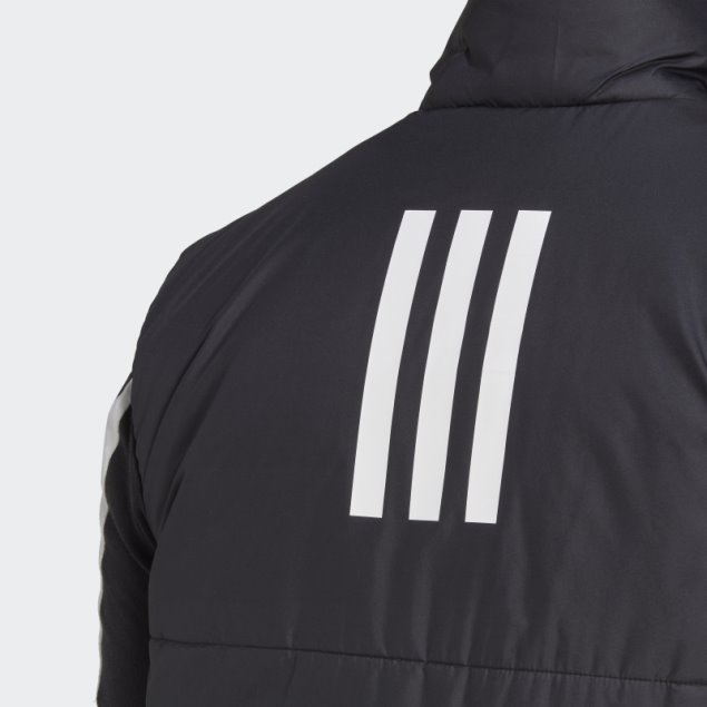 Chaleco Negro Con Aislamiento De 3 Rayas Adidas