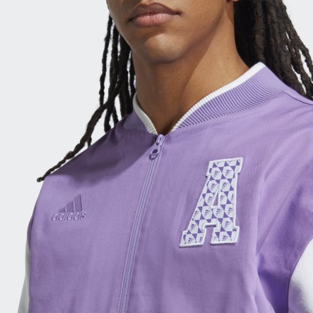 All Szn Logomania Collegiate Jacket Adidas Violeta