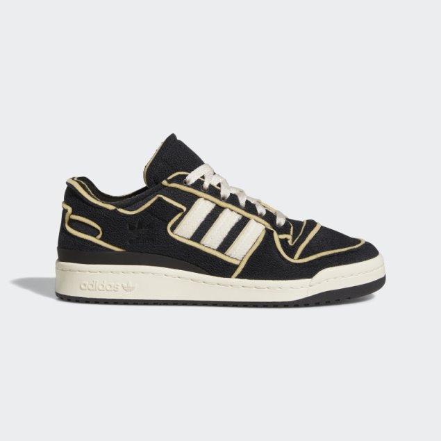 Negro Adidas Acogedor Foro 84 Zapatos Bajos