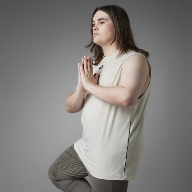 Camiseta Sin Mangas Adidas Authentic Balance Yoga Aluminio