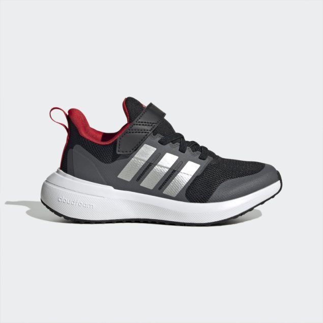 Escarlata Adidas Fortarun 2.0 Cloudfoam Elastic Lace Top Strap Zapatos