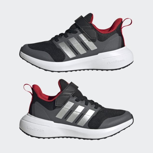 Escarlata Adidas Fortarun 2.0 Cloudfoam Elastic Lace Top Strap Zapatos