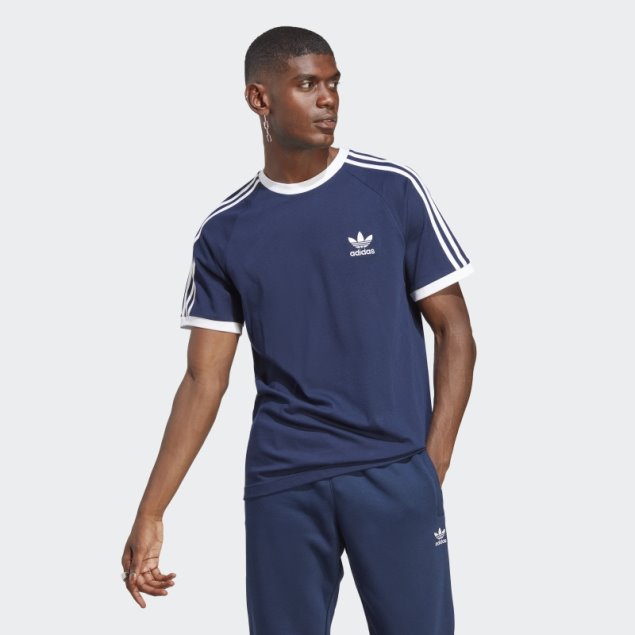 Camiseta Adidas Night Indigo Adicolor Classics 3 Rayas