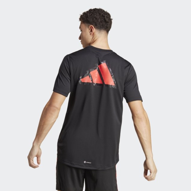 Adidas Camiseta De Entrenamiento Con Logo De Base Moda Transparente