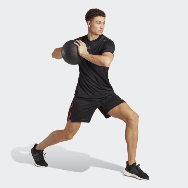 Adidas Camiseta De Entrenamiento Con Logo De Base Moda Transparente