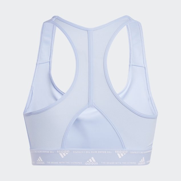 Sujetador Deportivo De Sujeción Media Adidas Powerreact Azul Amanecer