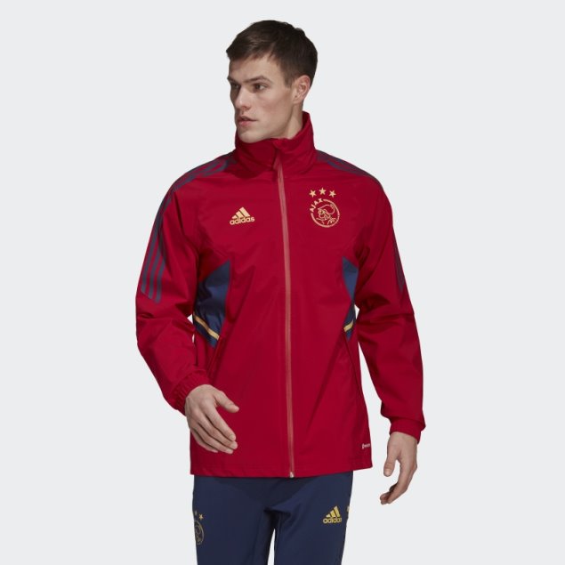 Ajax Amsterdam Condivo 22 Chaqueta De Tormenta Adidas Victoria Rojo