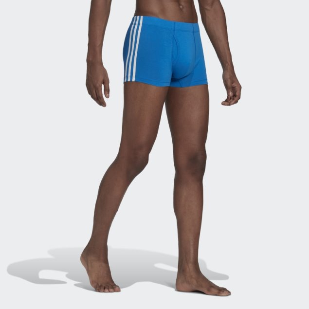 Calzoncillos De Algodón Con 3 Rayas Comfort Flex (3 Pares) Adidas Blanco