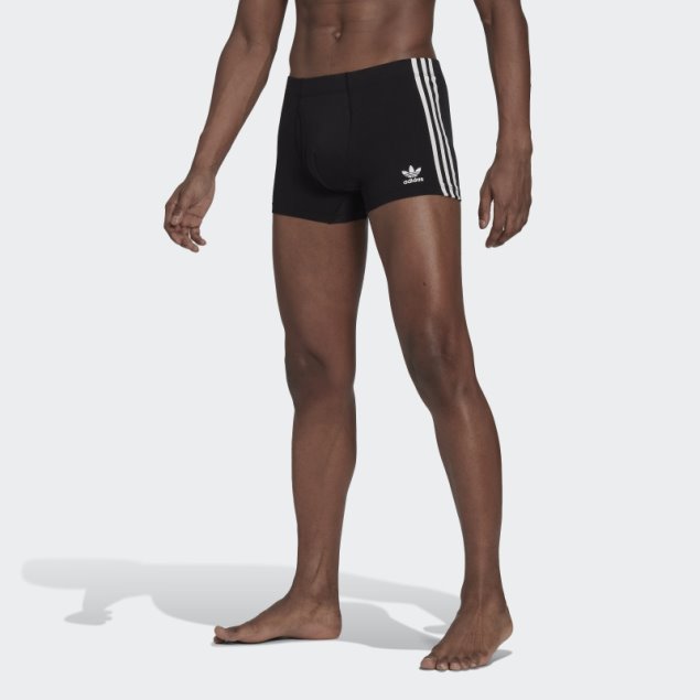 Calzoncillos De Algodón Con 3 Rayas Comfort Flex (3 Pares) Adidas Blanco