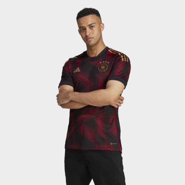 Camiseta Adidas Alemania 22 Negro Segunda Equipacion