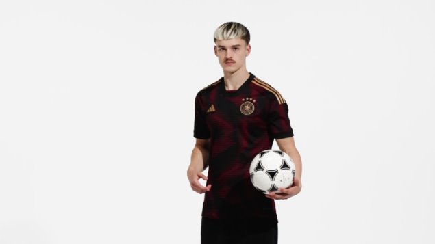 Camiseta Adidas Alemania 22 Negro Segunda Equipacion