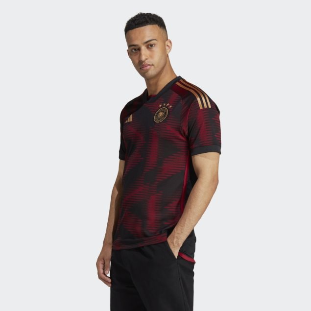 Camiseta Adidas Alemania 22 Negro Segunda Equipacion