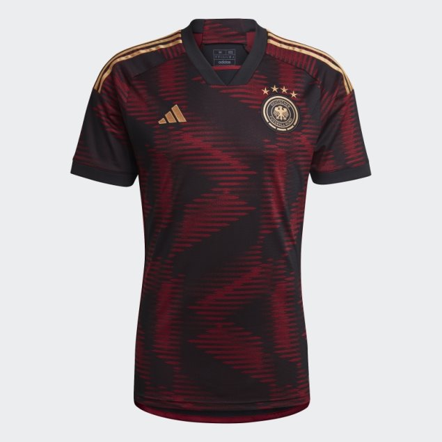 Camiseta Adidas Alemania 22 Negro Segunda Equipacion