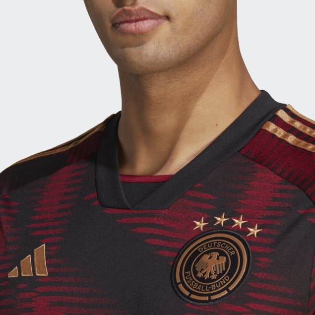 Camiseta Adidas Alemania 22 Negro Segunda Equipacion