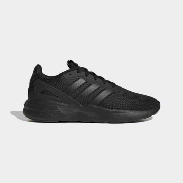 Negro Adidas Nebzed Cloudfoam Estilo De Vida Zapatos Para Correr