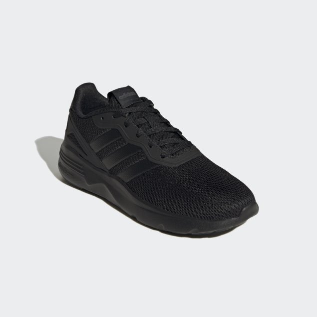Negro Adidas Nebzed Cloudfoam Estilo De Vida Zapatos Para Correr