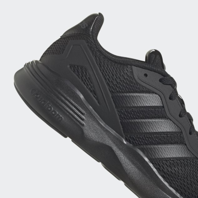 Negro Adidas Nebzed Cloudfoam Estilo De Vida Zapatos Para Correr