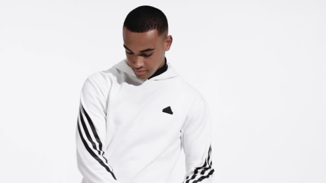 Sudadera Con Capucha 3 Rayas Iconos Del Futuro Adidas Blanco