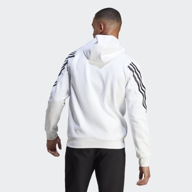 Sudadera Con Capucha 3 Rayas Iconos Del Futuro Adidas Blanco