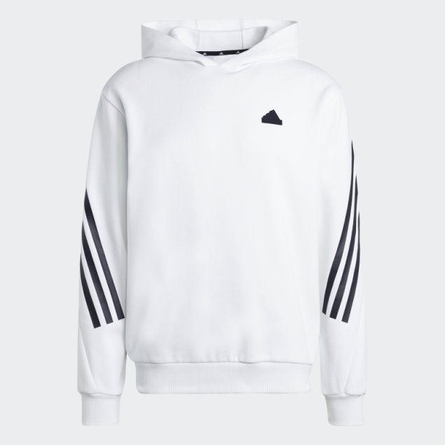 Sudadera Con Capucha 3 Rayas Iconos Del Futuro Adidas Blanco