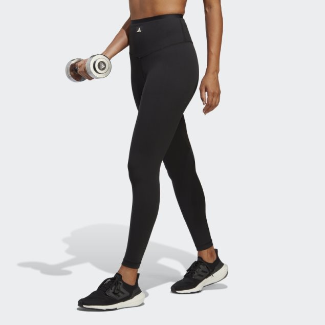 Negro Adidas Sports Club Leggings De Cintura Alta 7/8