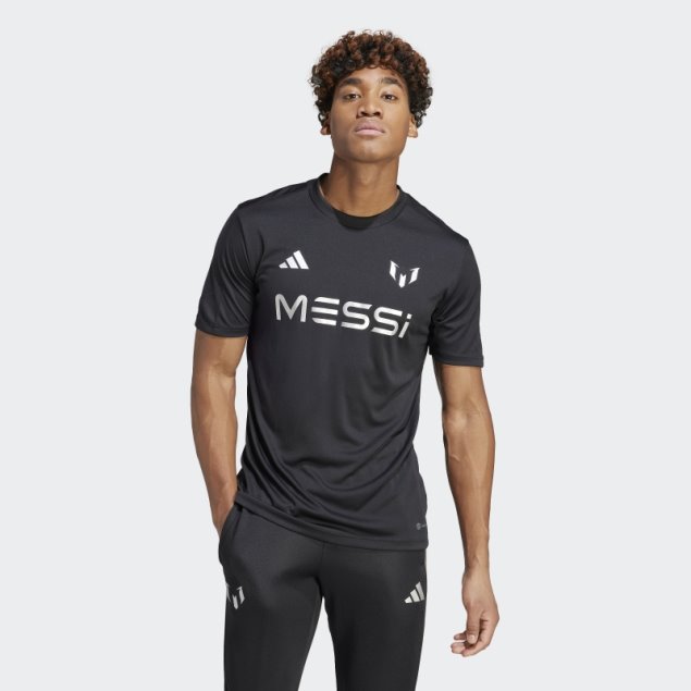 Camiseta De Entrenamiento Messi Negra Adidas