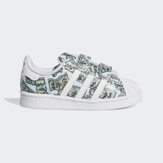 Jeremy Scott Money Print Superstar Zapatillas Adidas Blancas