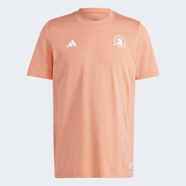 Adidas Coral Boston Marathon 2023 Camiseta De Running Hecha Con La Naturaleza